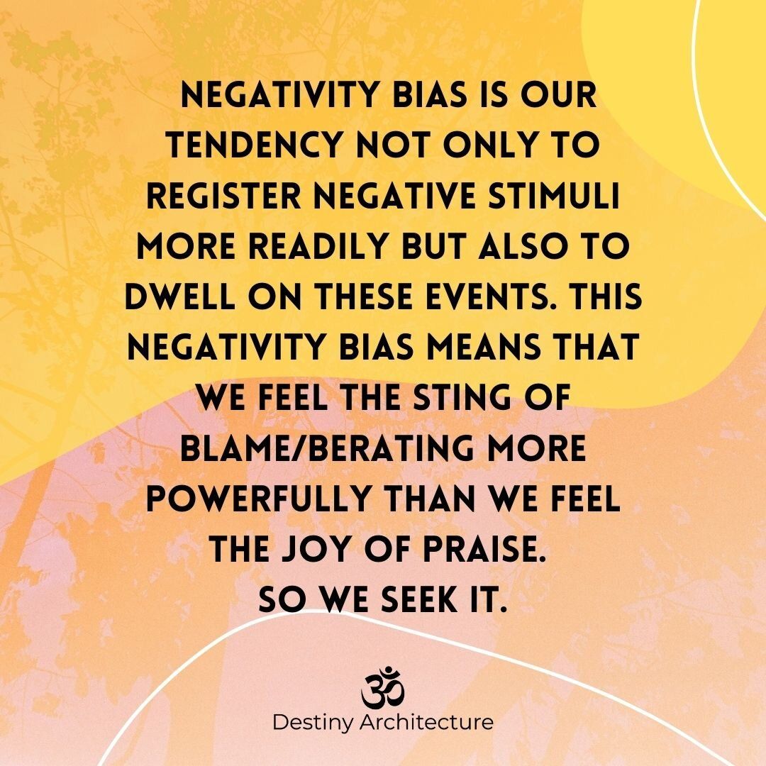 negativity bias is our tendency not only to register negative stimuli more readily but also to dwell on these events. this negativity bias means that we feel the sting of a rebuke more powerfully than we feel the joy.jpg