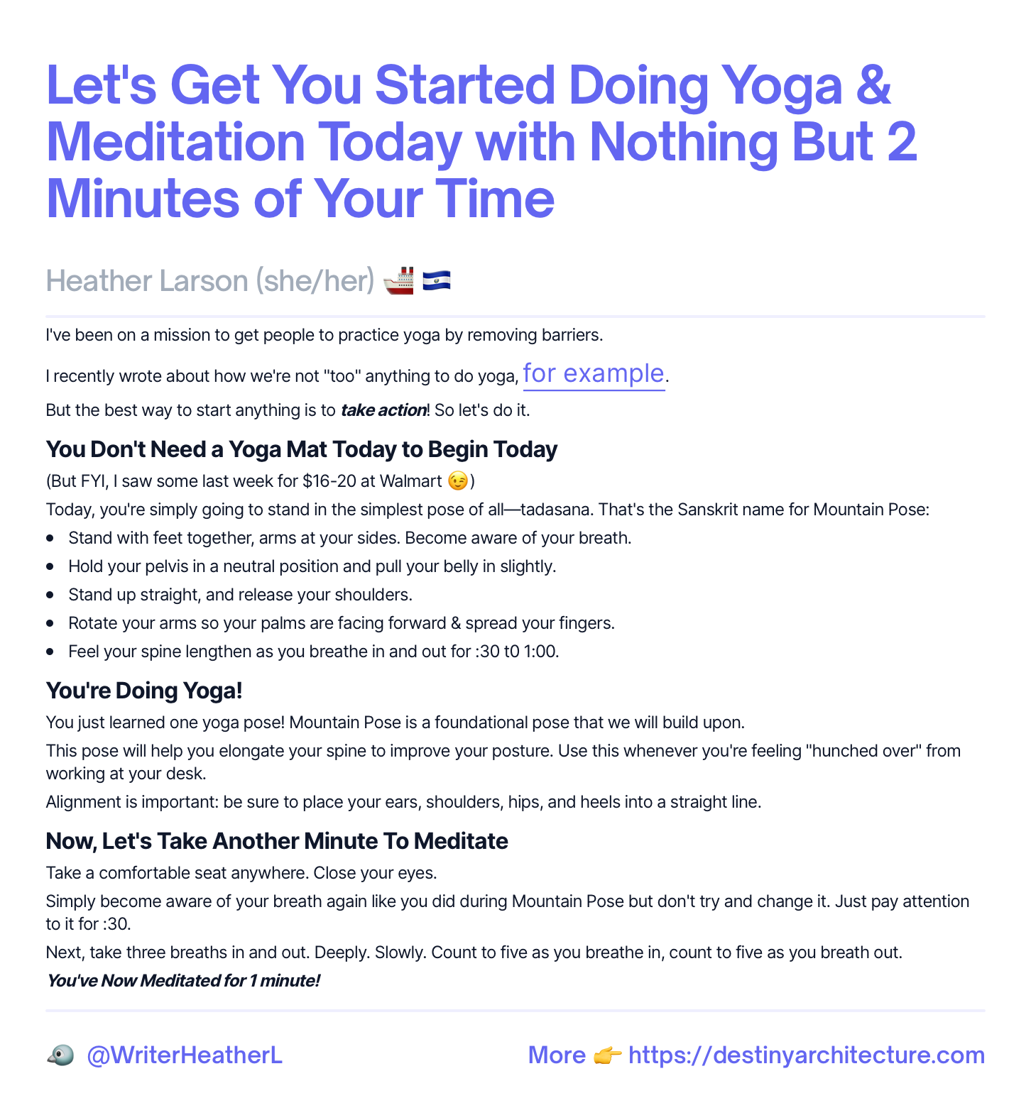 Let's Get You Doing Yoga Right Now!