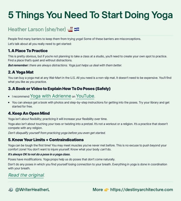 How To Get Started with Yoga