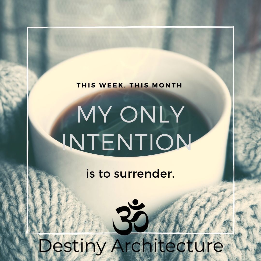 I only have ONE intention to set to this new moon tonight: I surrender
