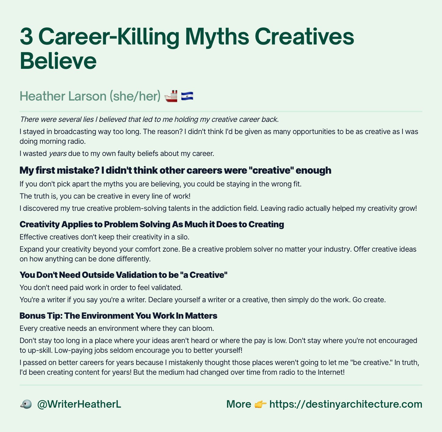 6 Myths I Used To Believe Which Held My Career Back