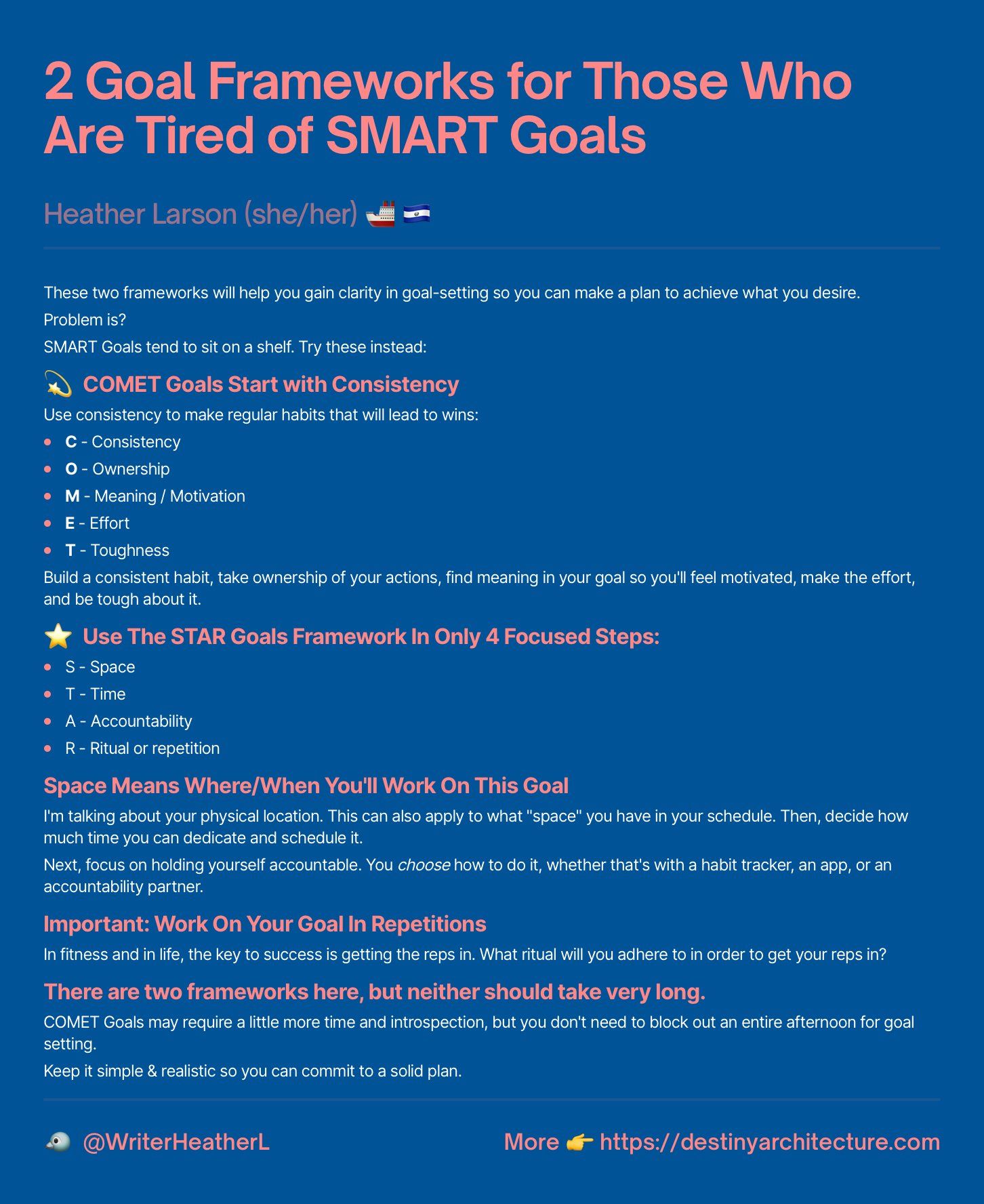 2 Goal Frameworks for Those Who Are Tired of SMART Goals