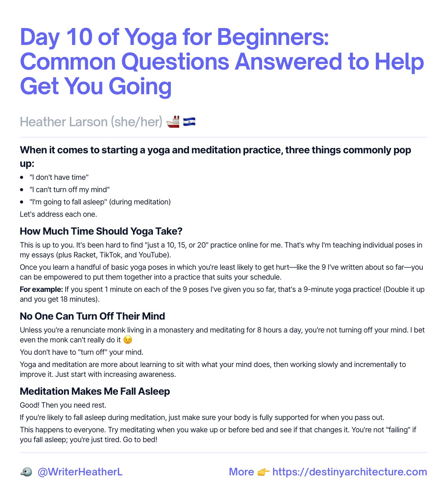 Day 10 of Yoga for Beginners: Common Questions Answered to Help Get You Going